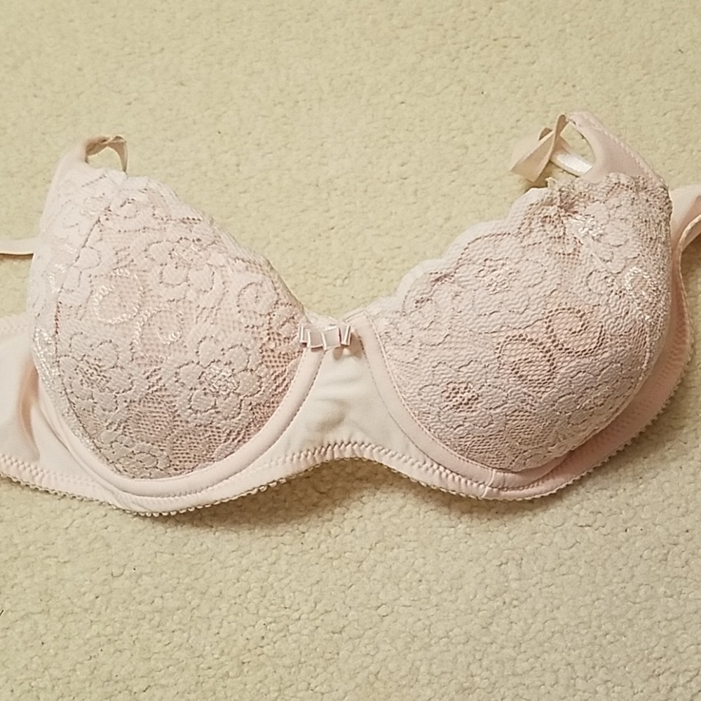 Lily of France Pale Pink Push Up Bra - 36B